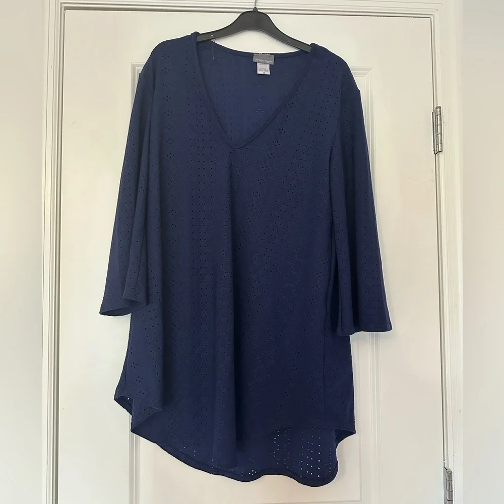 Jordan Taylor Deep Blue V-Neck Cover Up - Picture 1 of 3